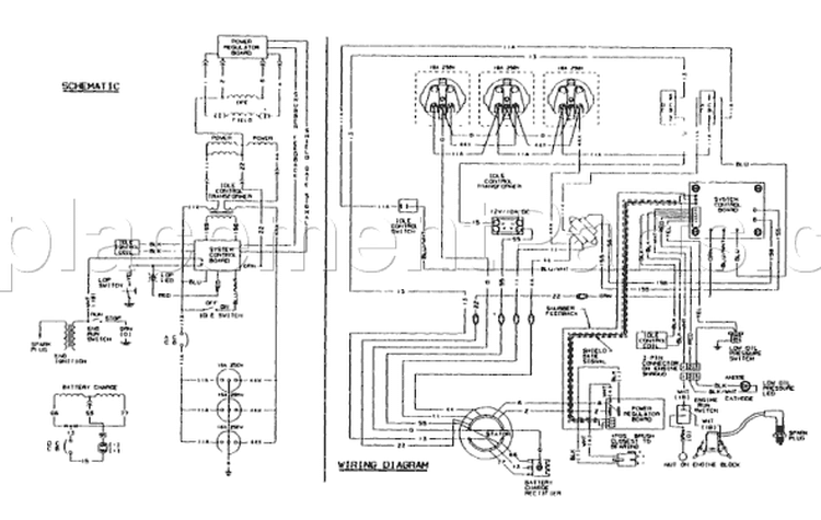 Page D Diagram and Parts List for 9538-2  Briggs and Stratton Generator